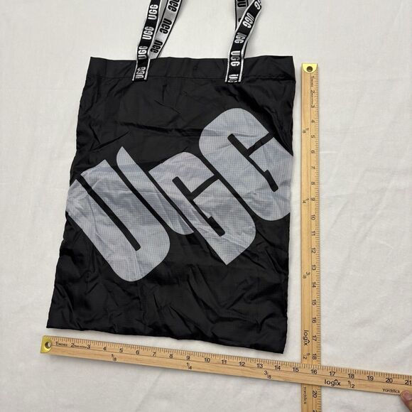 UGG Packable Tote Bag Black White Logo Print - Picture 9 of 9